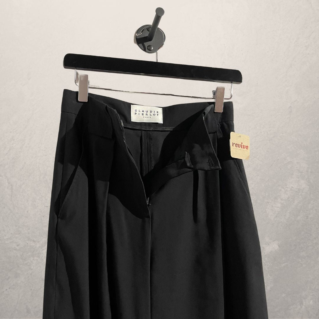 Claudie Pierlot black hi waist trousers 36