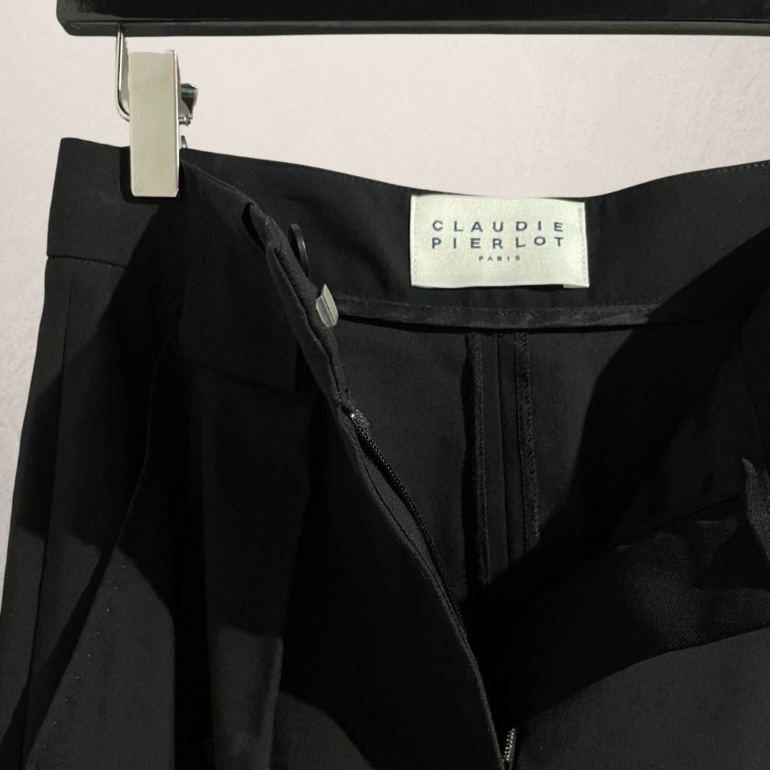 Claudie Pierlot black hi waist trousers 36