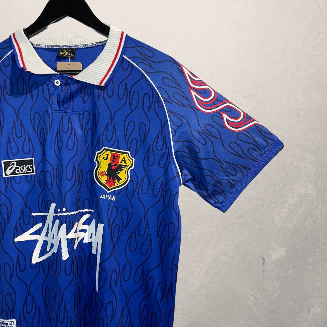 Concept Stussy Replica x Japan blue football jersey L