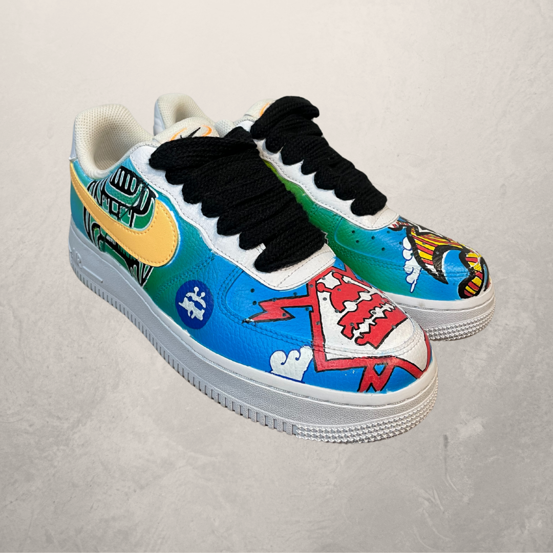 Custom Lowlands door de jaren heen Nike Airforce 1 sneakers 40- door @Marrart