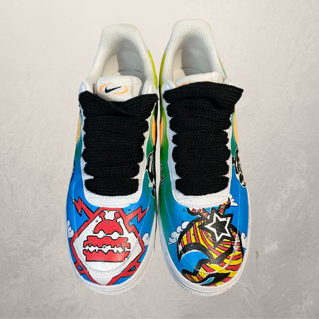 Custom Lowlands door de jaren heen Nike Airforce 1 sneakers 40- door @Marrart