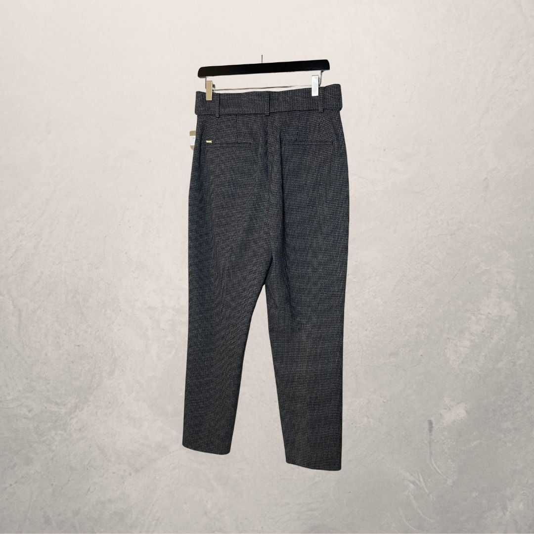 DKNY grey check trousers w/belt S