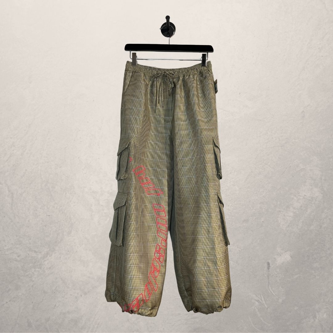 Daily Paper beige geruite broek S