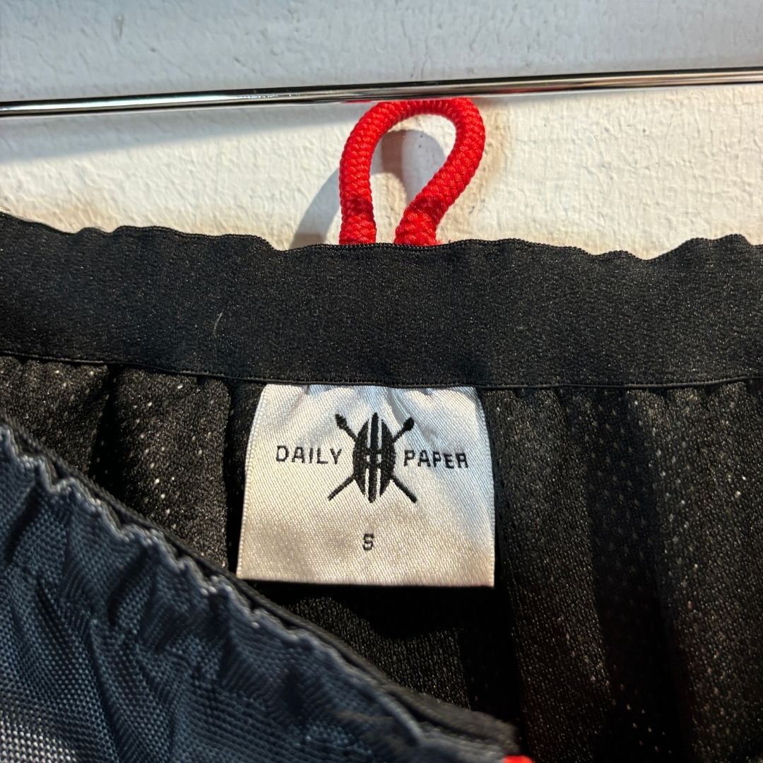 Daily Paper black and red moto pants S