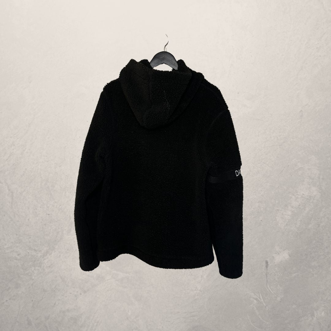 Daily Paper black fur hoodie M/L