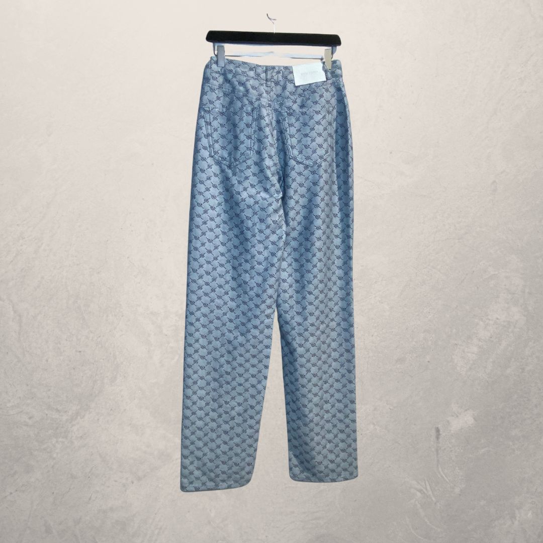 Daily Paper blauwe logo katoenen spijkerbroek S