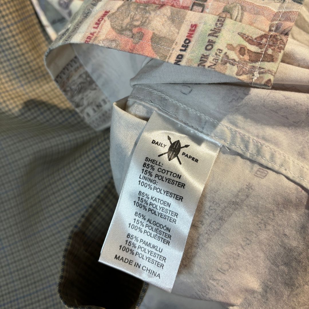 Daily Paper bruin splitpatroon shirt S (set)