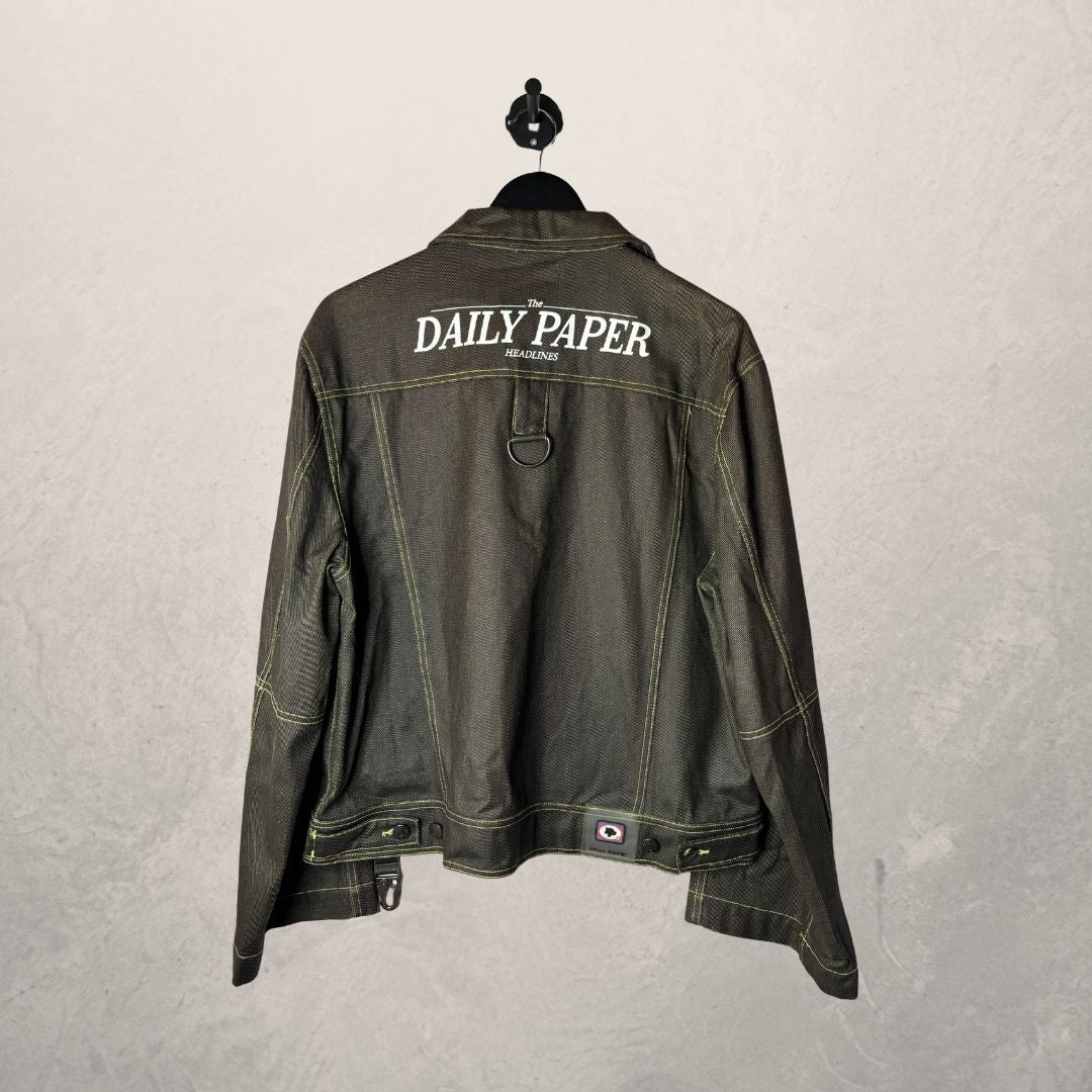 Daily Paper heat changing green lining denim jacket S