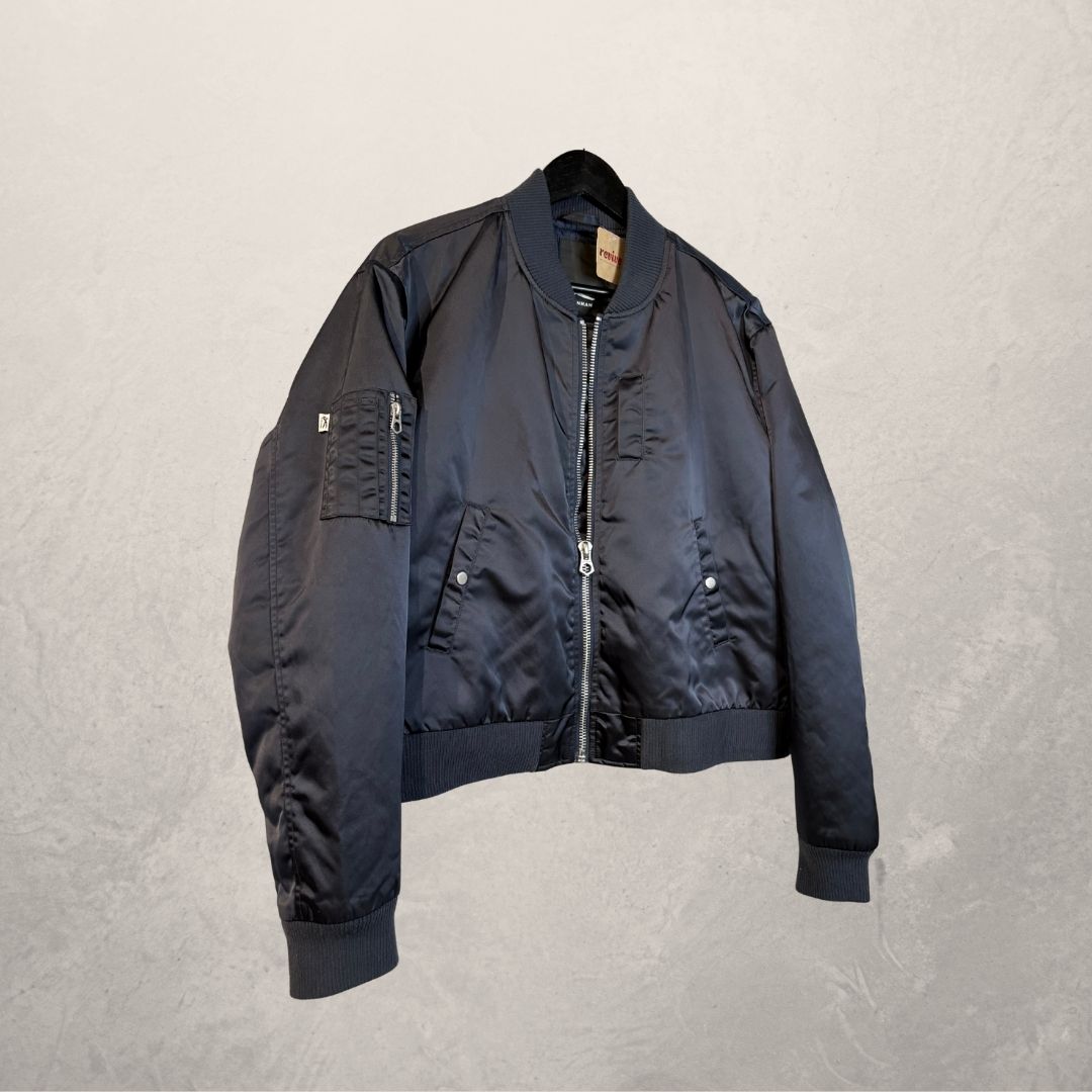 Denham navy bomber jacket S