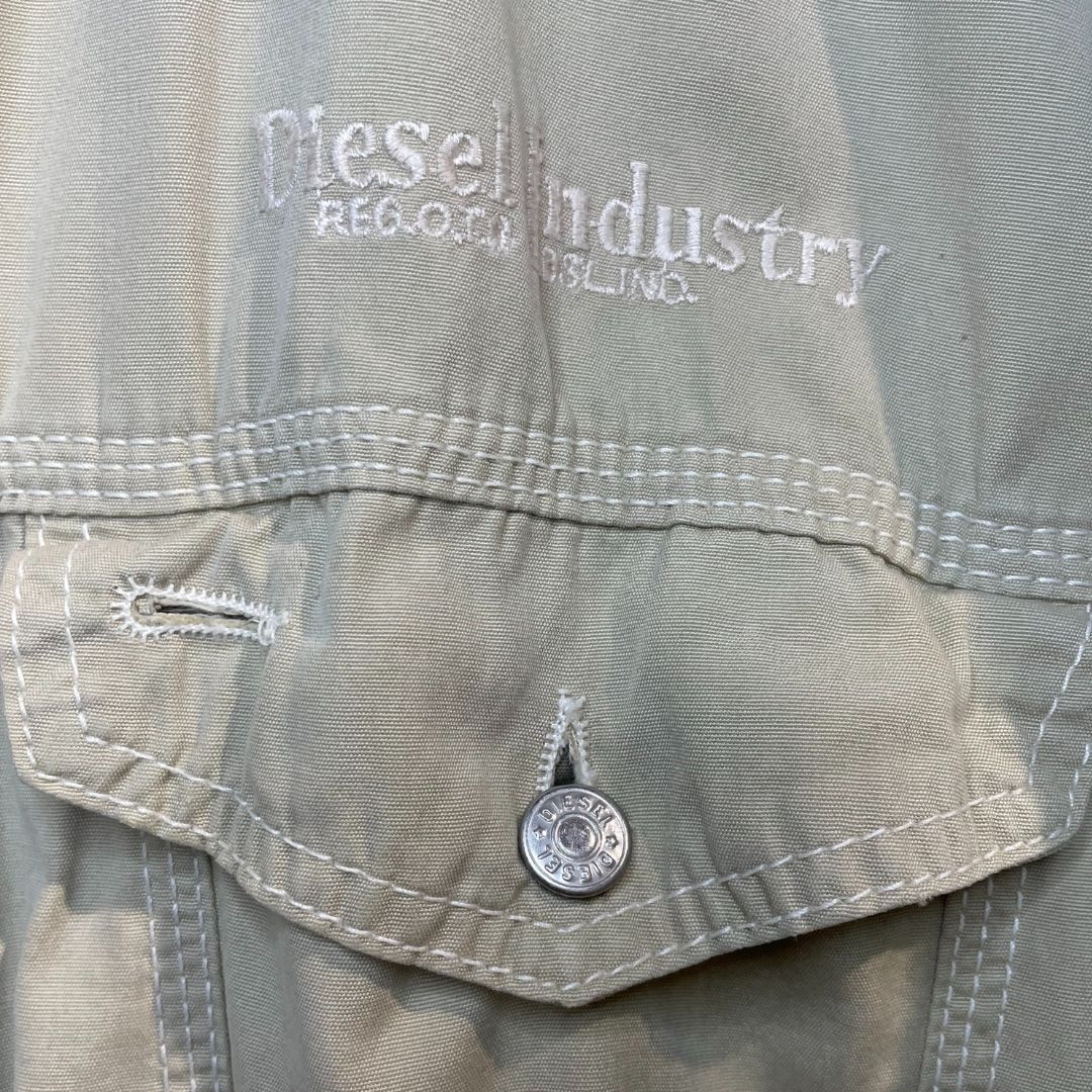 Vintage Diesel beige denim jasje XXL