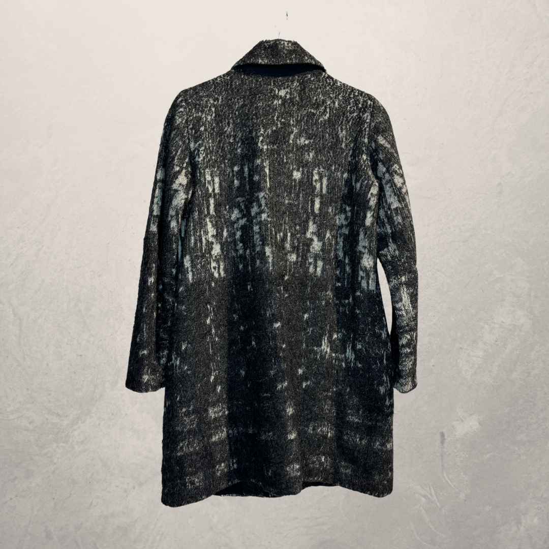 Diesel black gold wool coat S