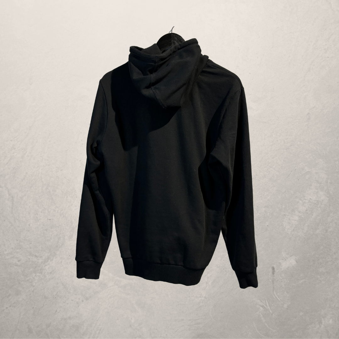 Diesel zwart rood logo hoodie M