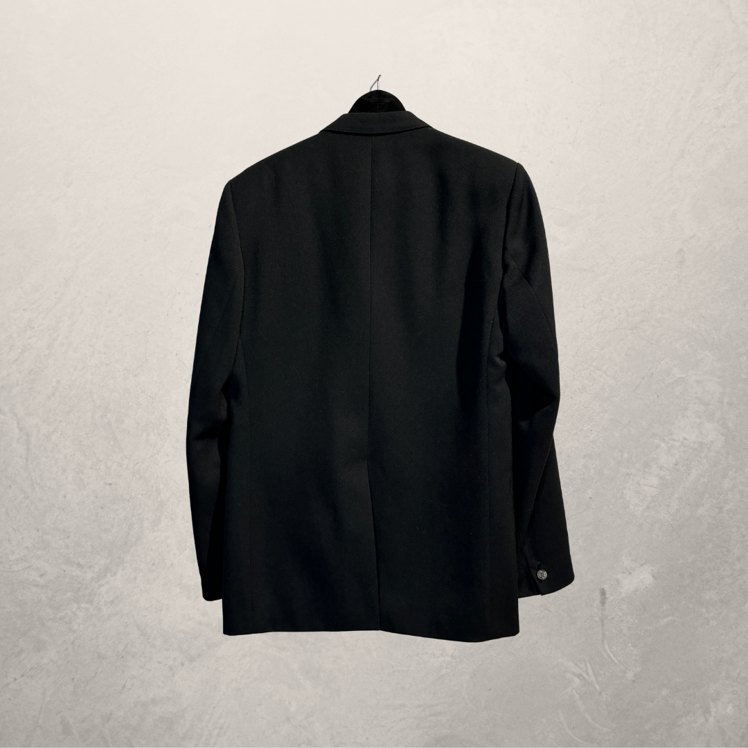 Diolen Zwart vintage blazer 52 - by SelectwithLove.nl