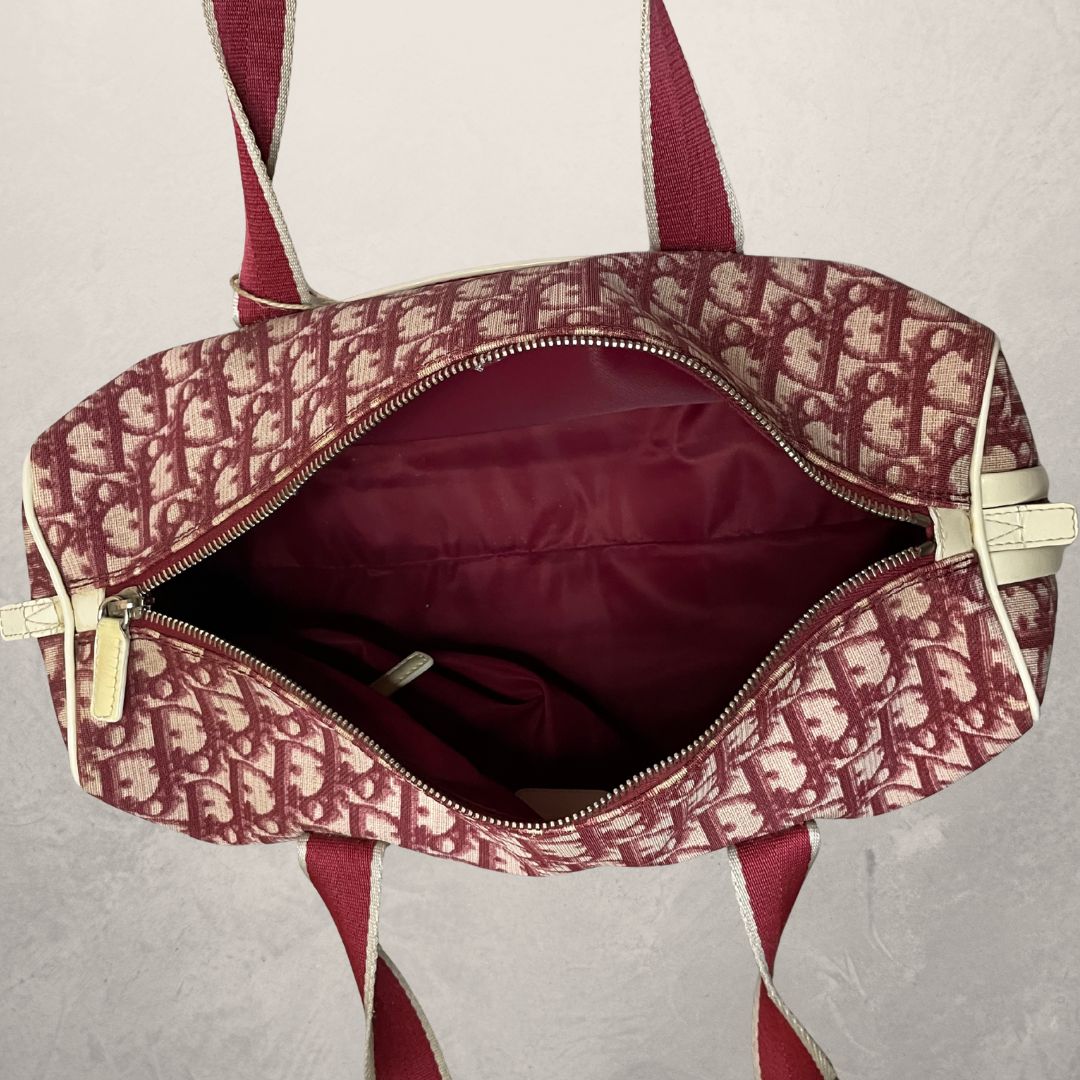 Dior red oblique trotter handbag - by Romae Studios