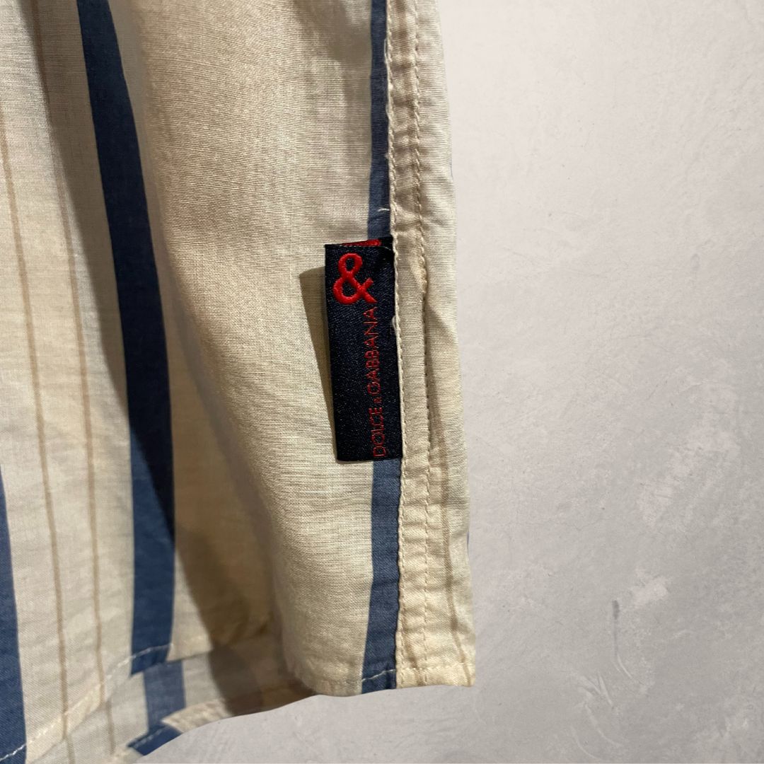 Dolce & Gabbana white burnt sleeveless shirt 52