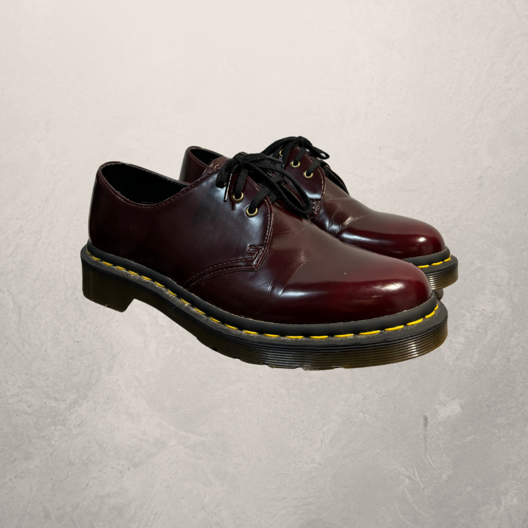 Dr Martens 1461 cherry red vegan loafers 38