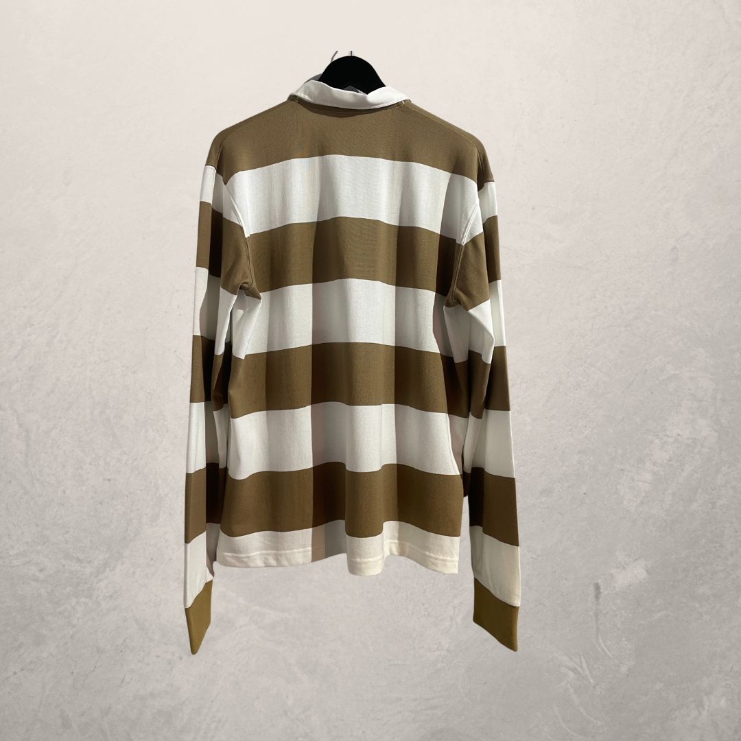 Drole de Monsieur beige stripe ls top L