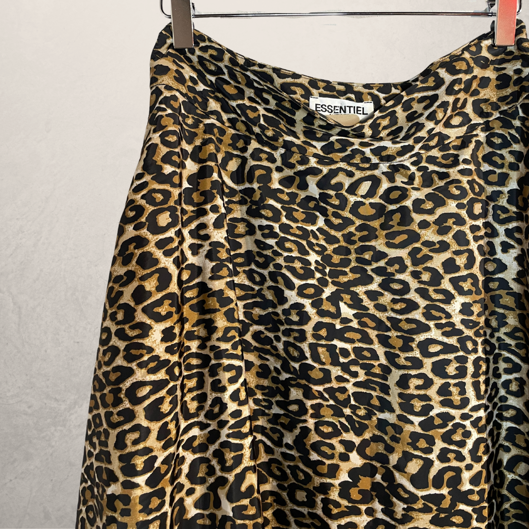 Rayon Slip Skirt in Leopard – Hampden Clothing