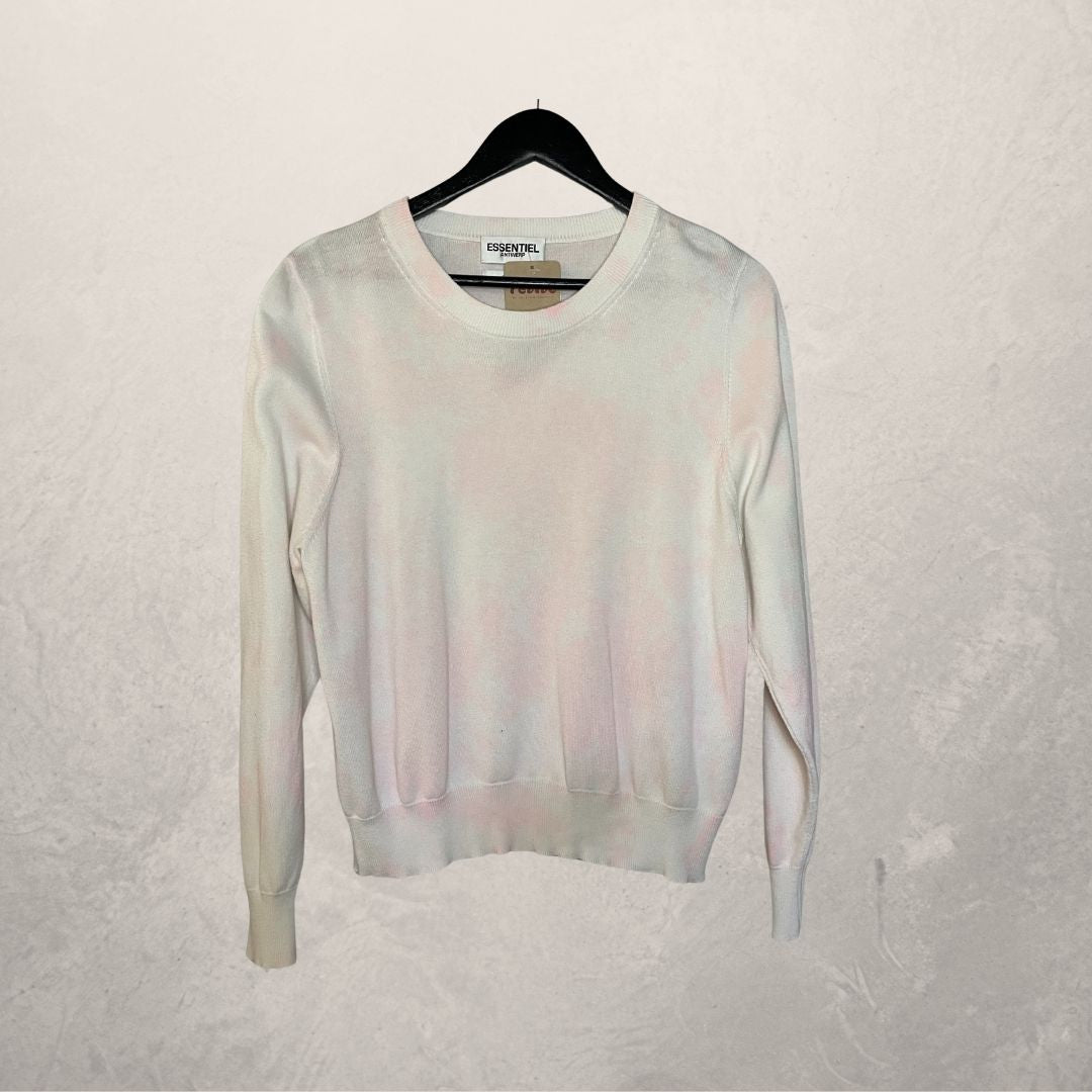 Essential Antwerp pink/white tye die top M