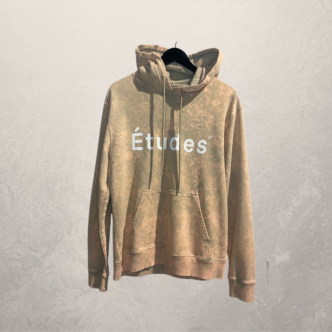 Études beige tie-dye hoodie M