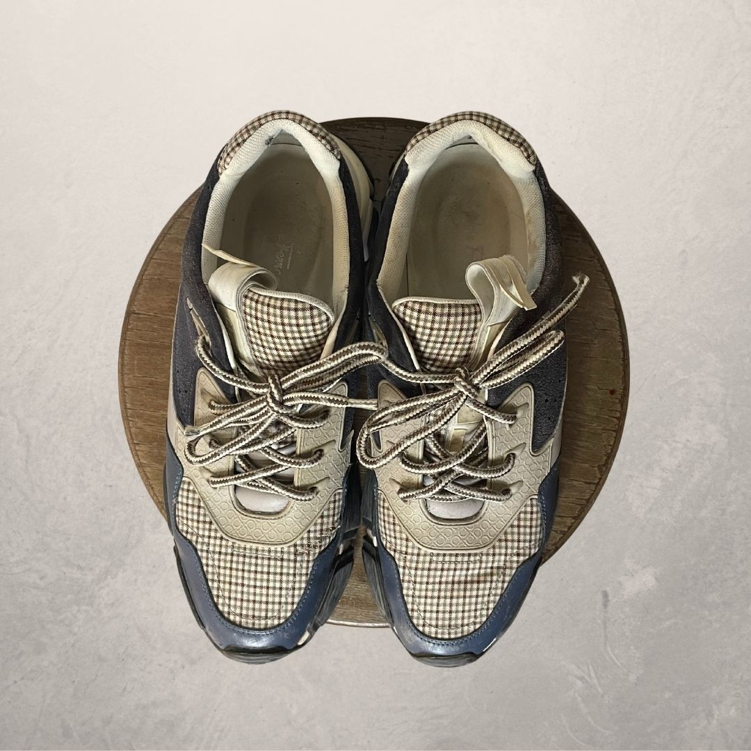Ferragamo bruine tinten sneakers 41