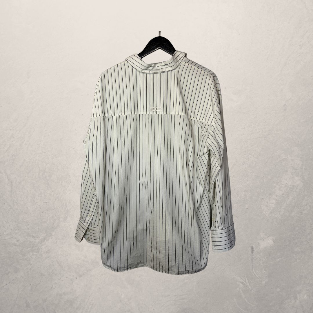 Gestuz white and black stripes shirt 38