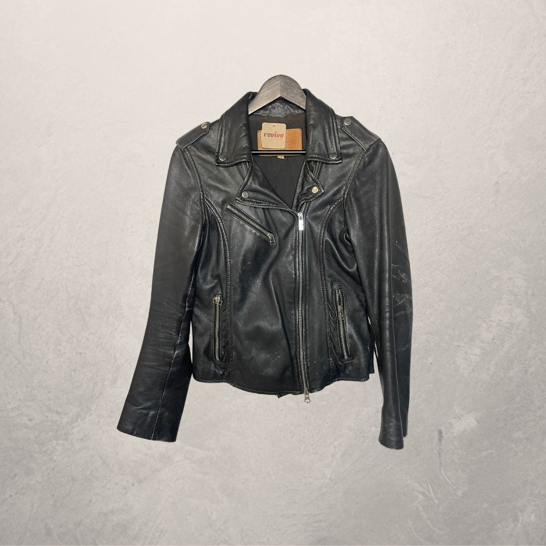 Goosecraft zwart leren jack M