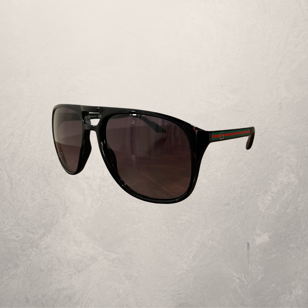 Gucci black aviator sunglasses (with case)