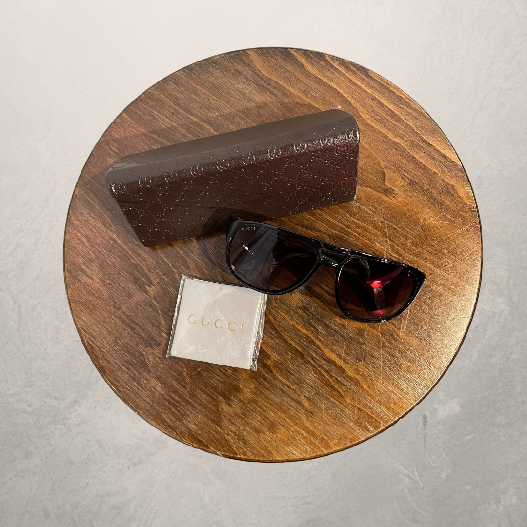 Gucci black aviator sunglasses (with case)