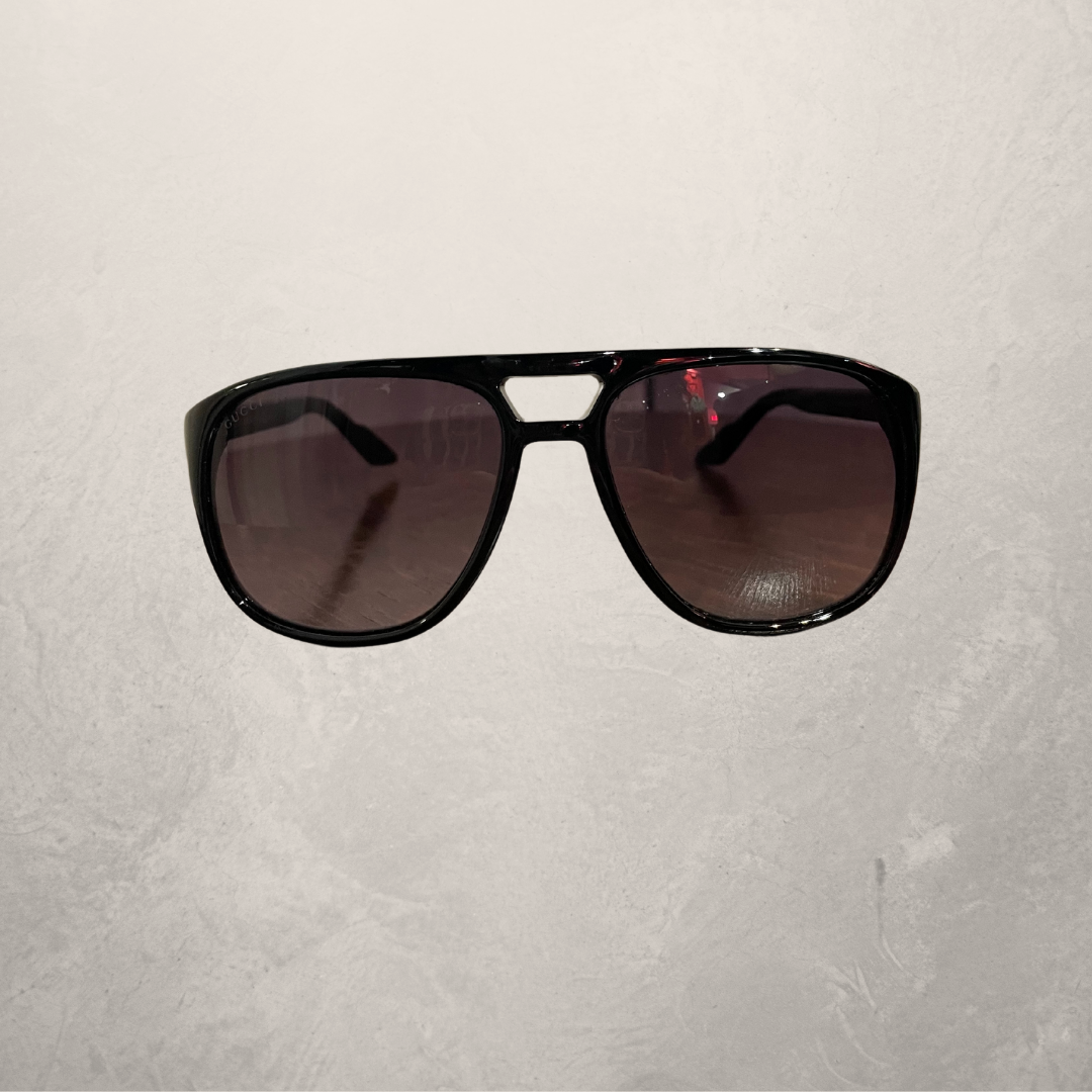 Gucci black aviator sunglasses (with case)