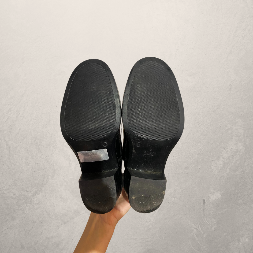 Gucci zwarte kniehoge regenlaarzen 38