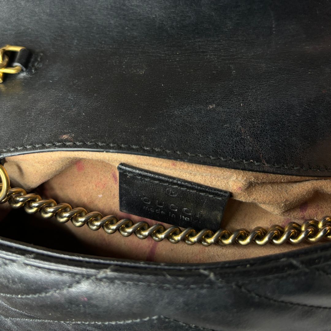Gucci black marmont mini bag