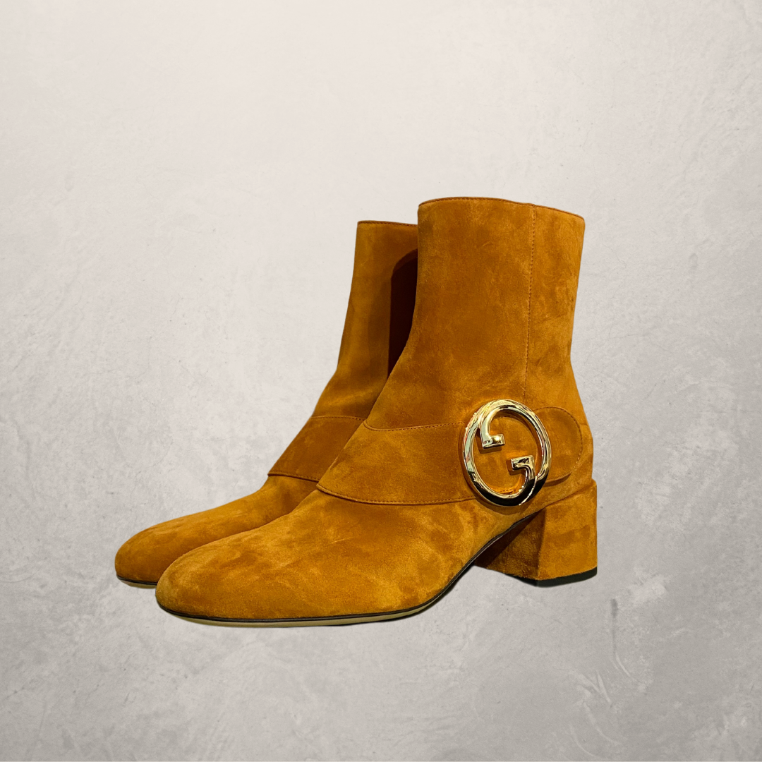 Gold suede boots best sale