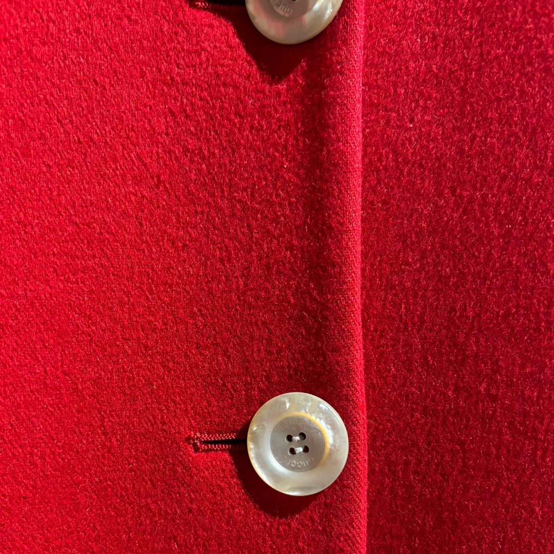 Gucci rode wollen jas XS