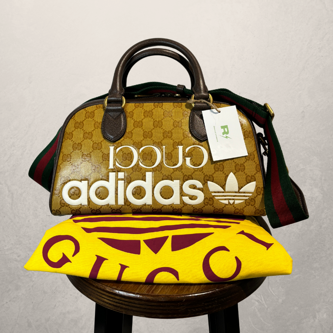 Gucci x Adidas bruine monogram handtas - door Romae Studios