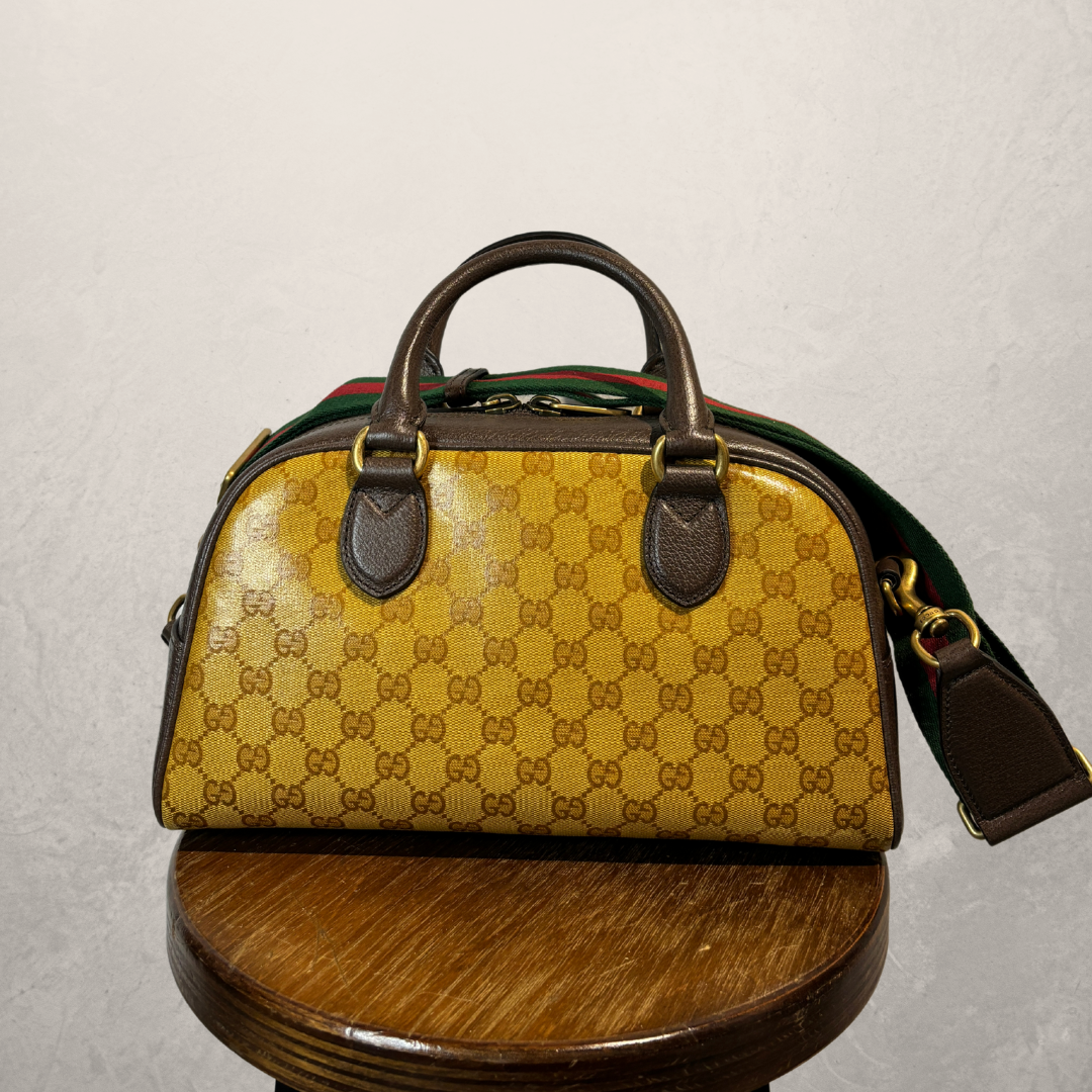 Gucci x Adidas bruine monogram handtas - door Romae Studios