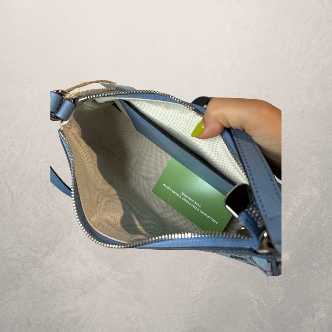 Gucci x Palace lightblue GG canvas crossbody bag- by Romae Studios