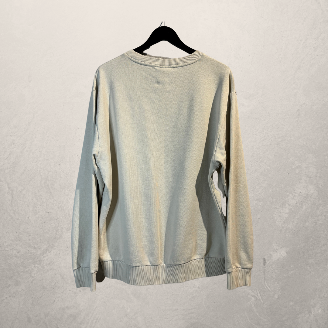 Beige logo trui van Guess L