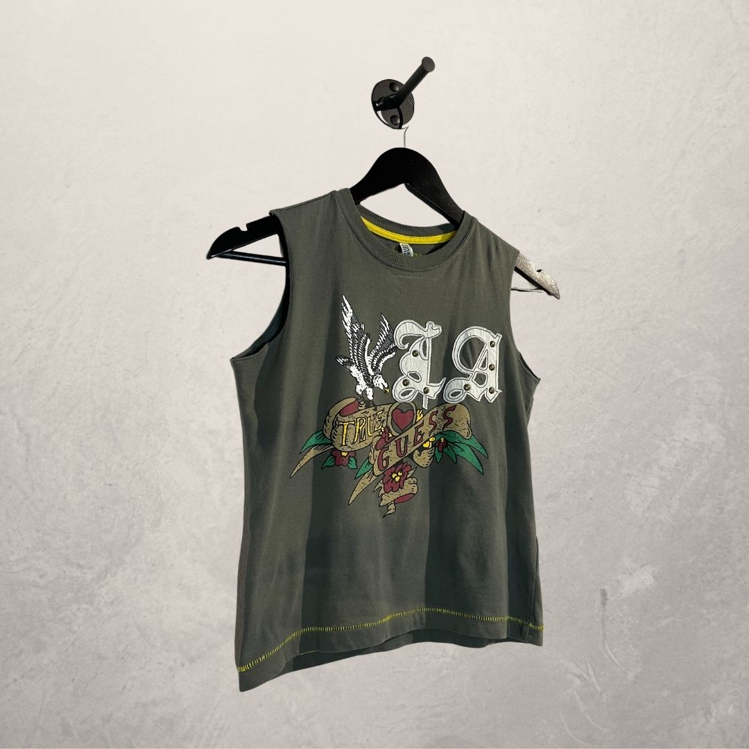 Guess Y2K groene logotop S