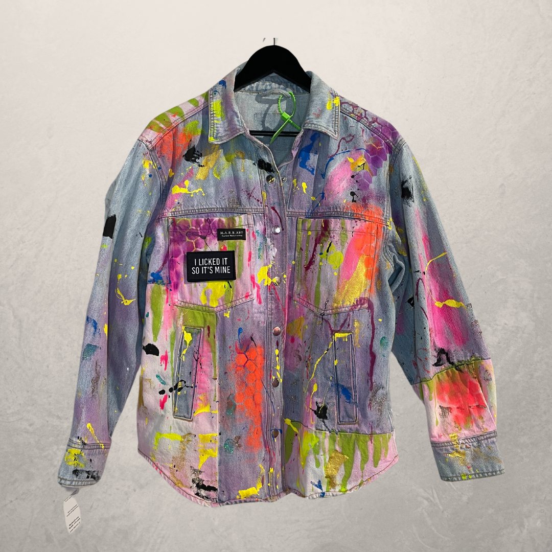 Hartblauw spijkerjack OS - Van @Marrart