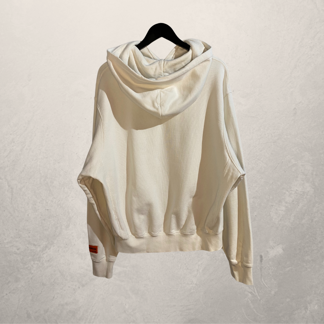 Heron Preston witte crain grafische hoodies M/L