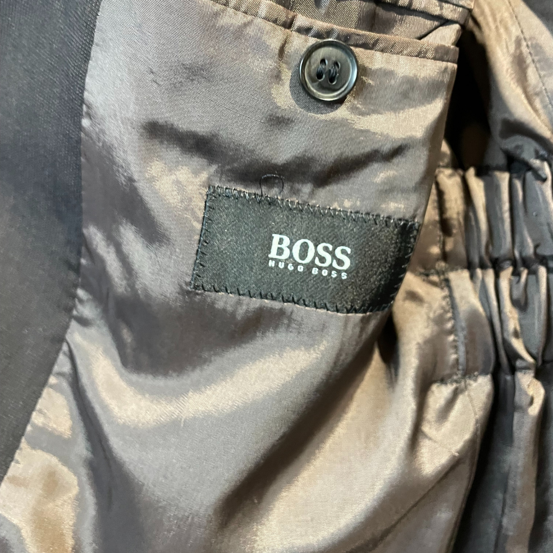 Hugo Boss Dark brown/Black Tailored blazer OS - by @DAFFZTheLabel