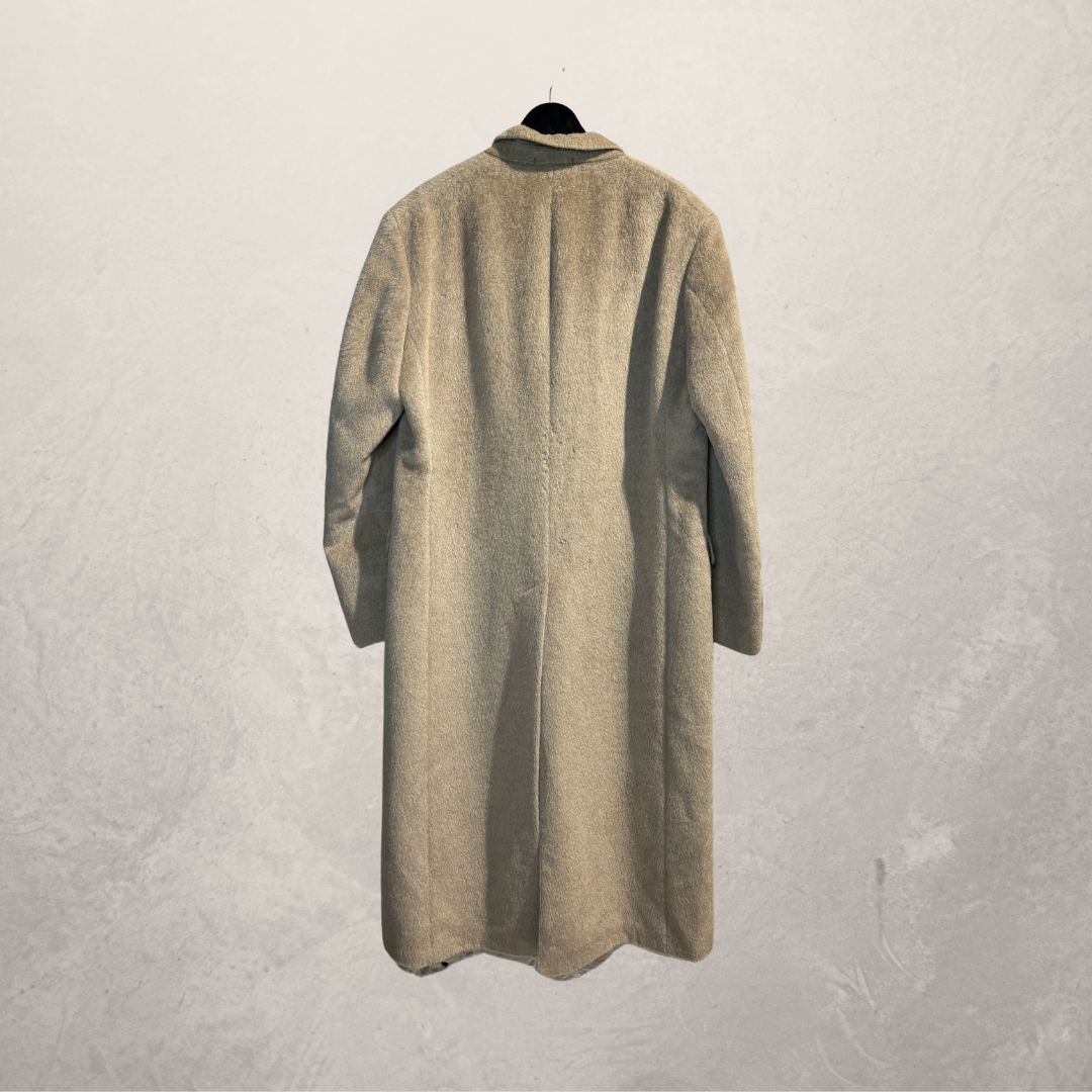 Hugo Boss beige wollen overjas XL