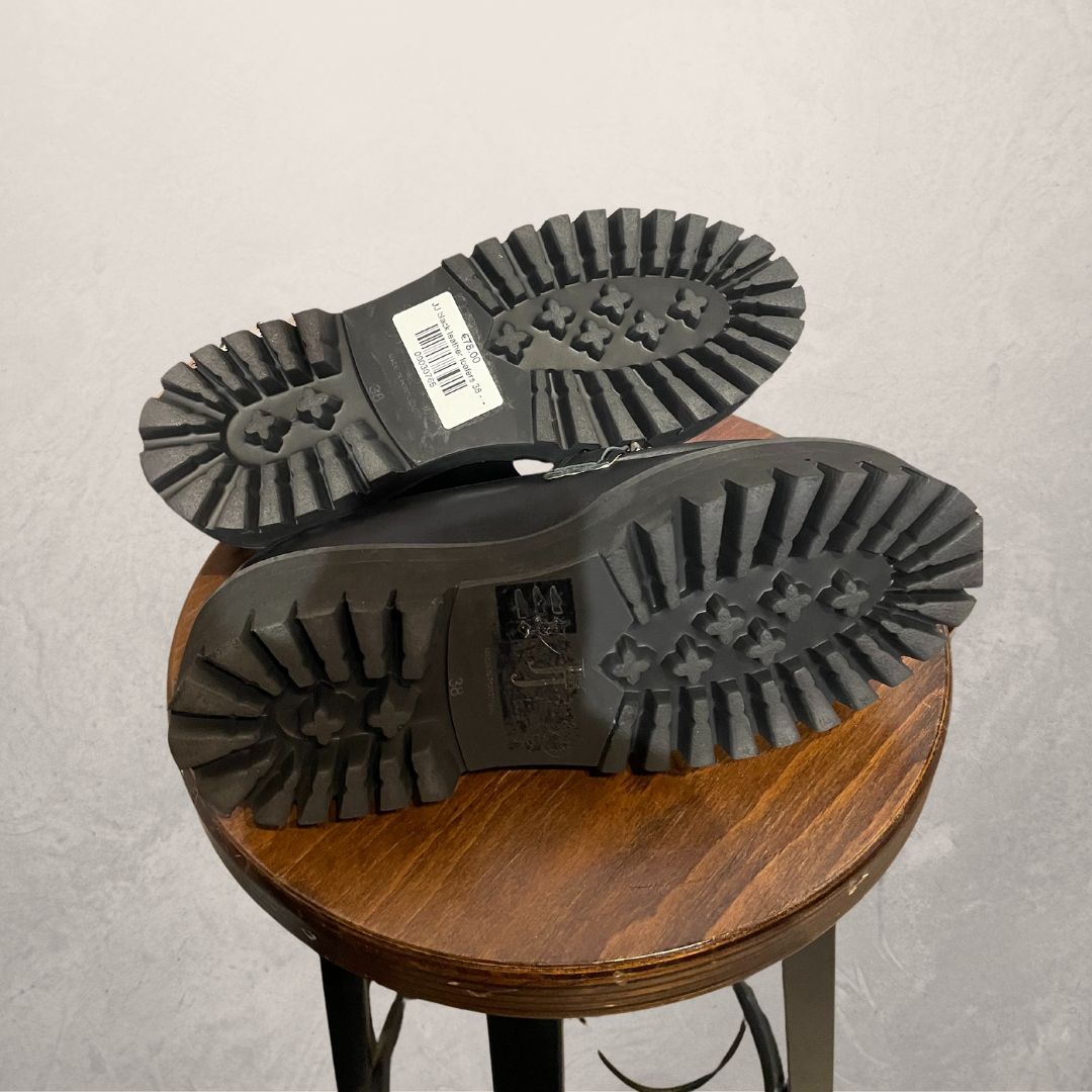 JJ zwart leren loafers 38