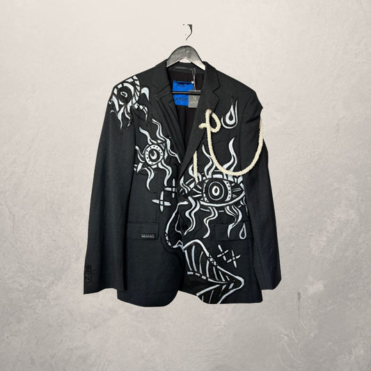 JOOP! Handpainted grey blazer OS- by MARRART