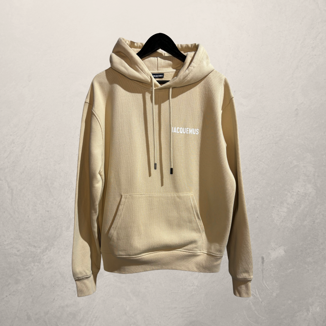 Jacquemus beige logo hoodie S/M