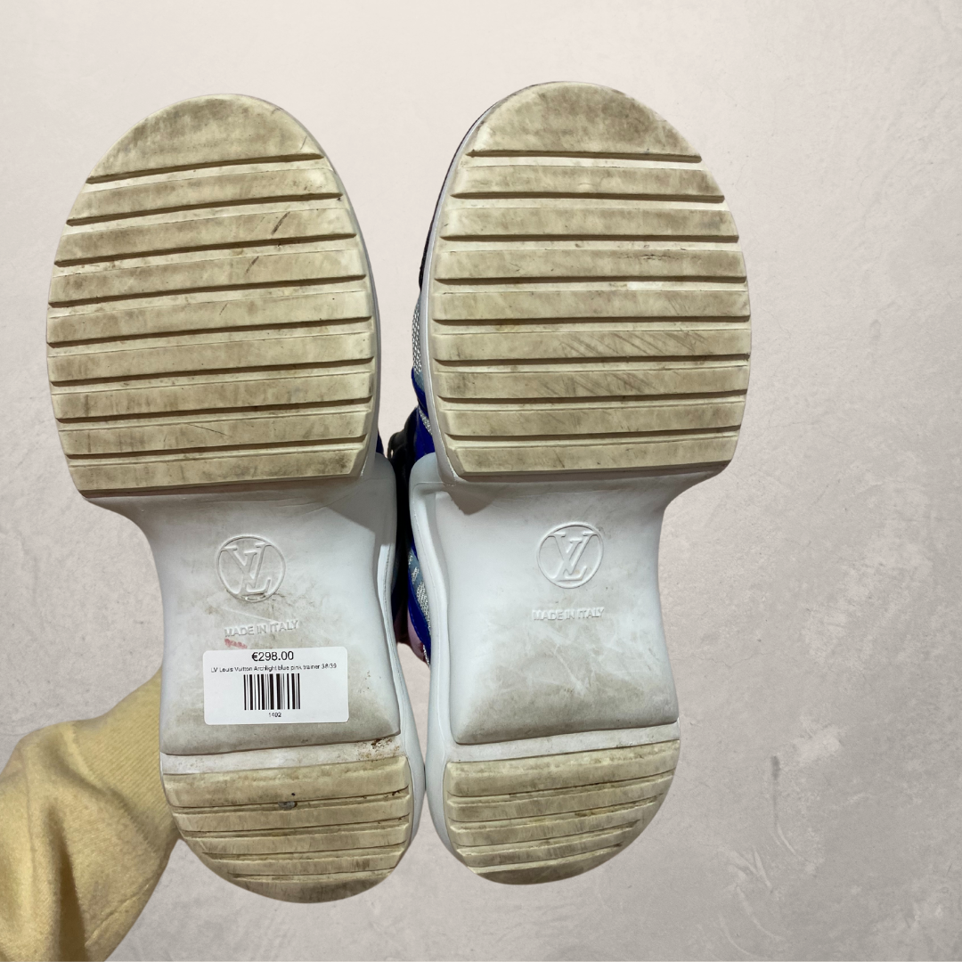LV Louis Vuitton Archlight blauw roze sneaker 38/39