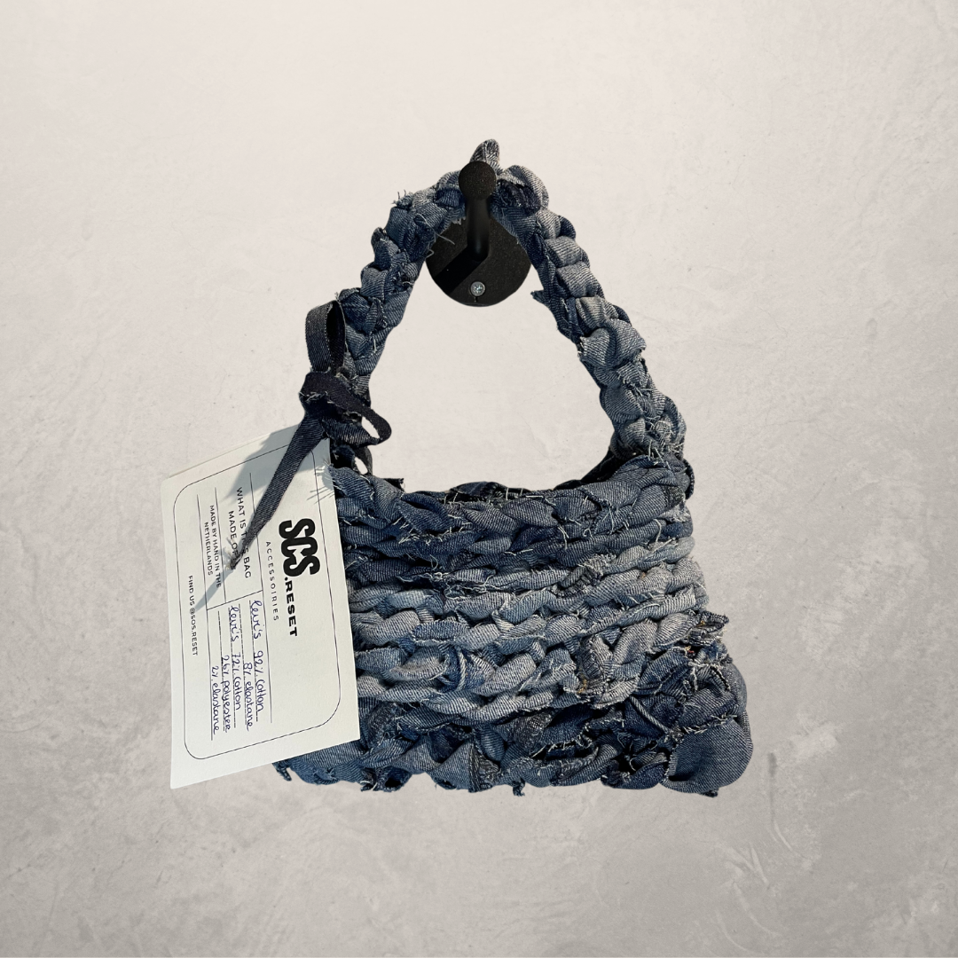 Light blue Denim Jeanie bag S/M- By SOS.Reset