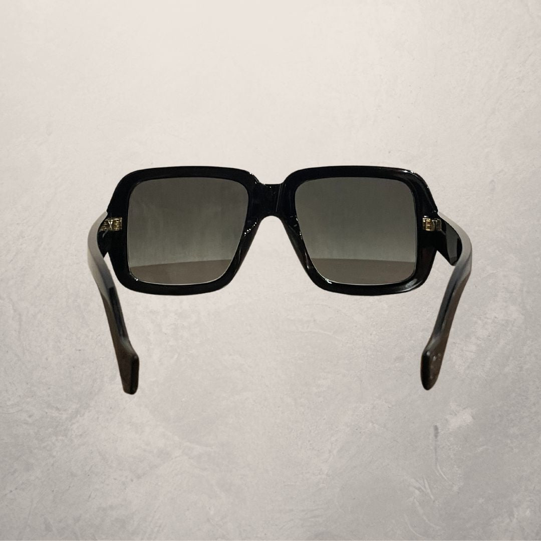 Loewe black large round frame sunglasses