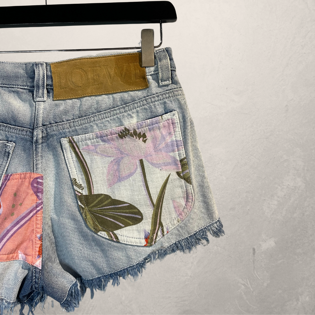 Loewe patch denim shorts 36